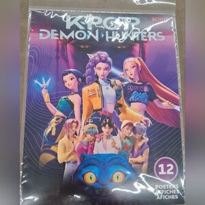 New KPop Demon Hunters Poster Set